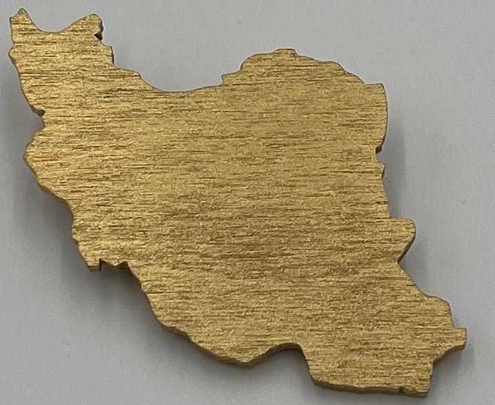 Limited edition Iran map in gold color – ZANJEBAR